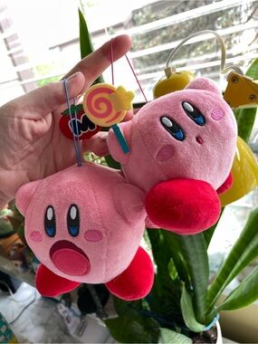 Official Nintendo KIRBY Plush keychain SET